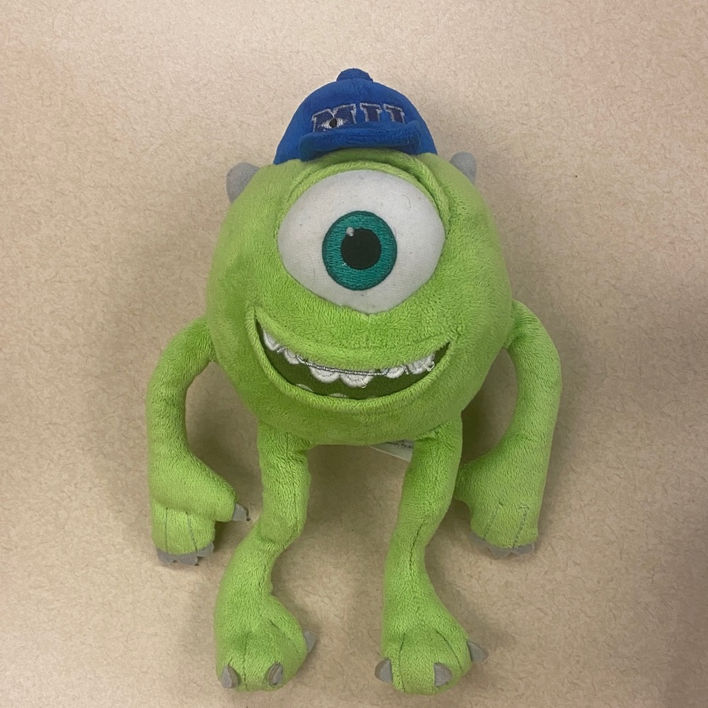 Monster INC. MIKE WAZOWSKI Green Monster Plush Toy with Blue Hat